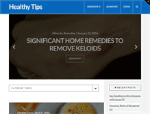 Tablet Screenshot of healthytipswiki.com